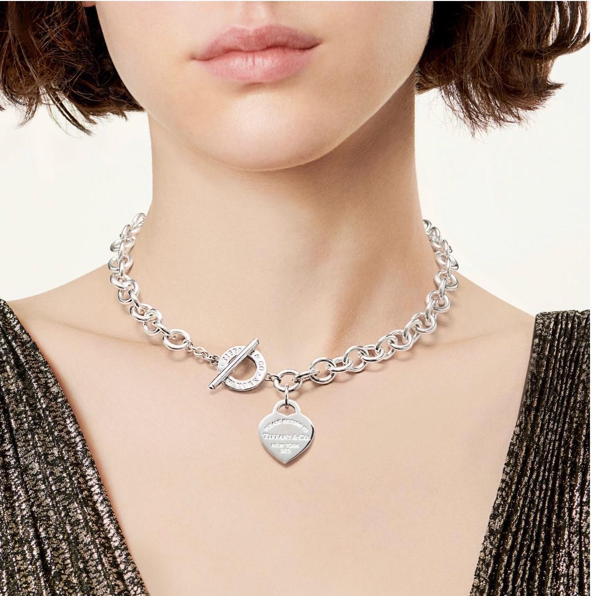 Heart tag necklace deals tiffany